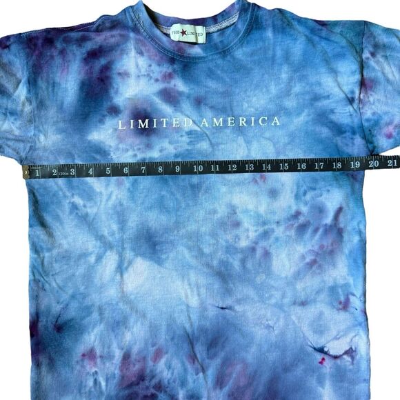 The Limited America Clothing Store Vintage Women's T-Shirt 14 L Ice Dyed Tie Dye - Picture 8 of 11